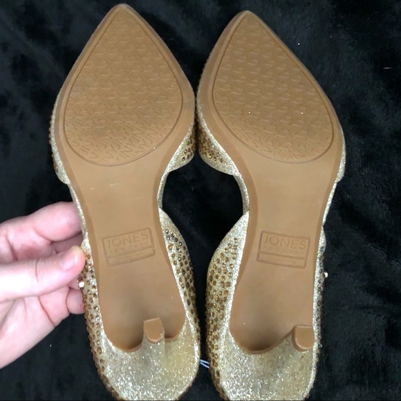 NWOT 👠 Jones NY Sparkly Gold Glitter & Sequin Pumps Ladies Sz.9! - Picture 11 of 15